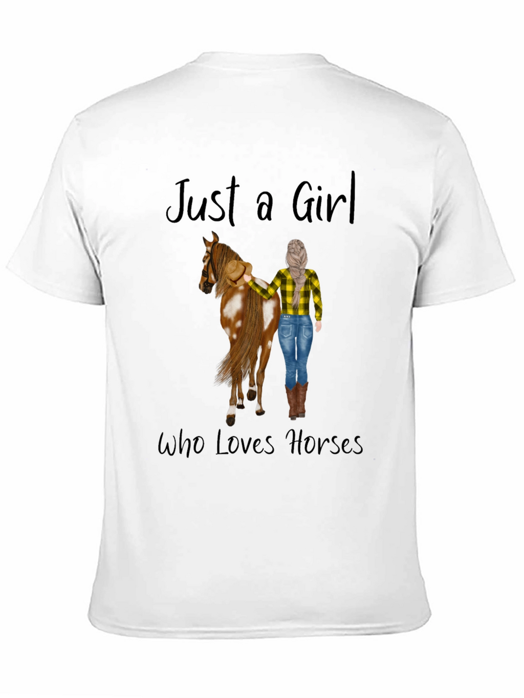 Just a Girl Who Loves Horses Graphic Tee