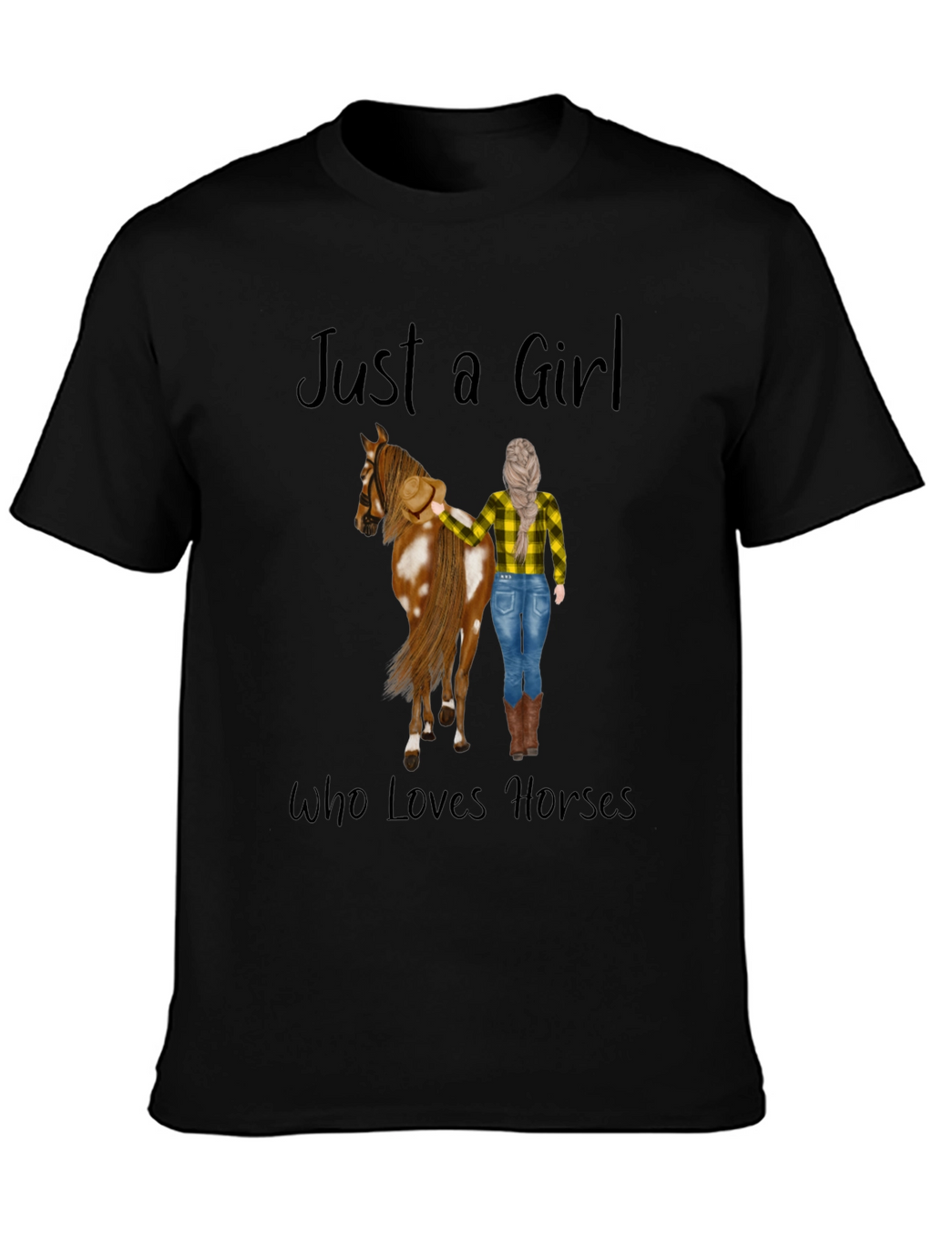 Just a Girl Who Loves Horses Graphic Tee