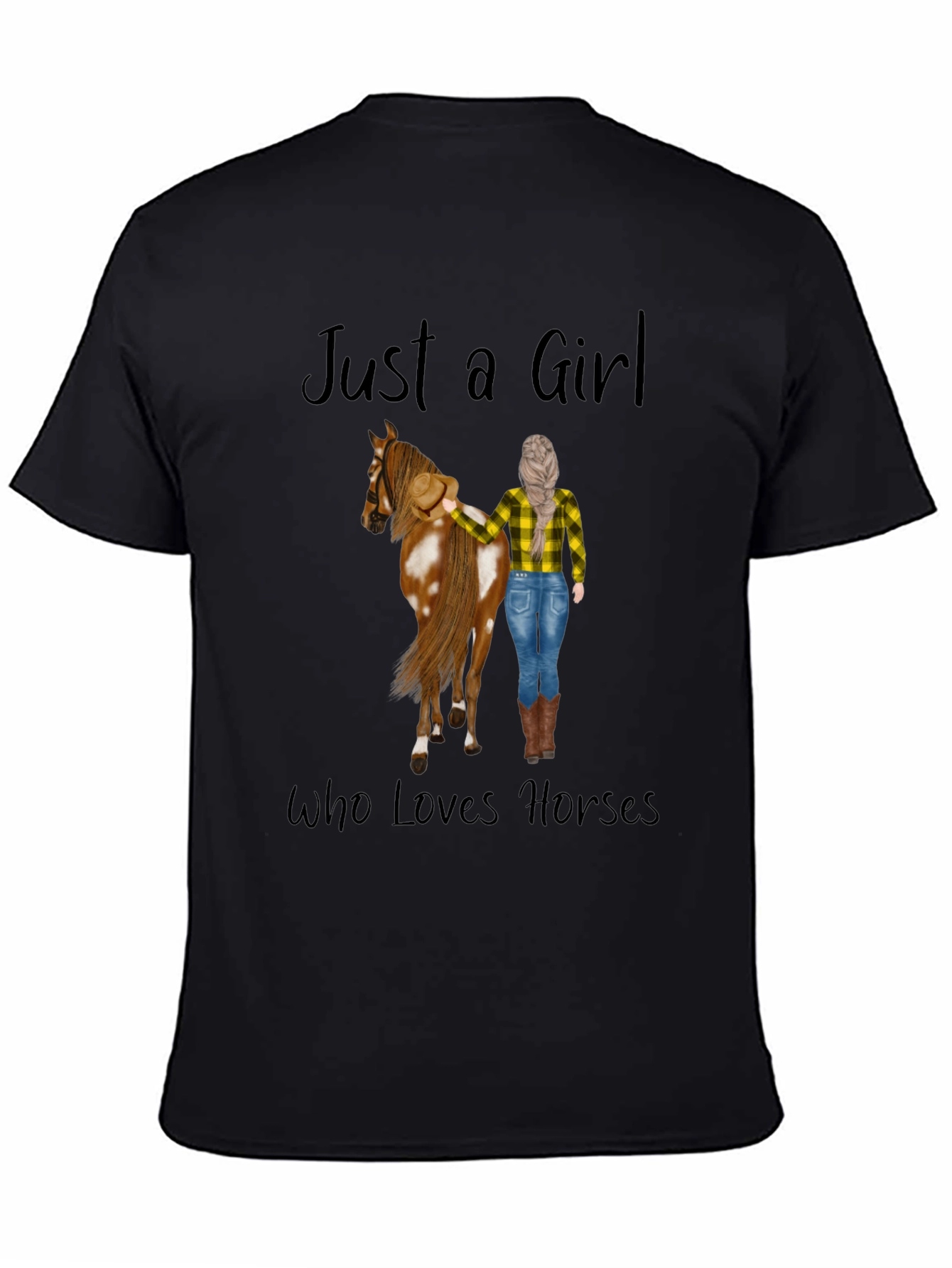 Just a Girl Who Loves Horses Graphic Tee