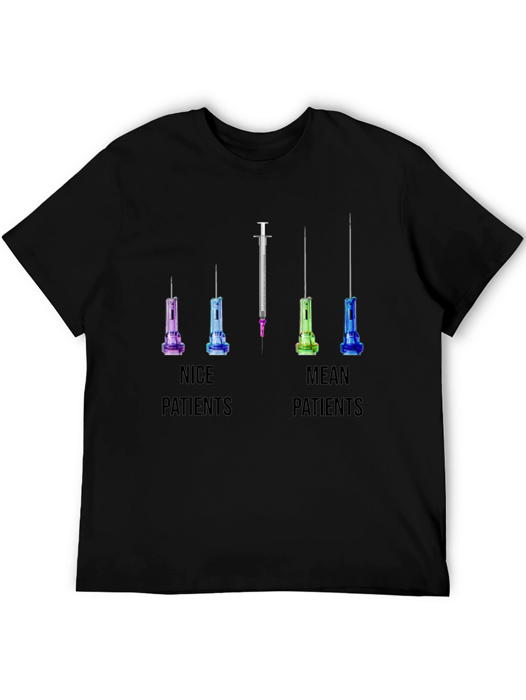 Nice vs Mean Patients T-Shirt: Funny Nurse/Doctor Tee