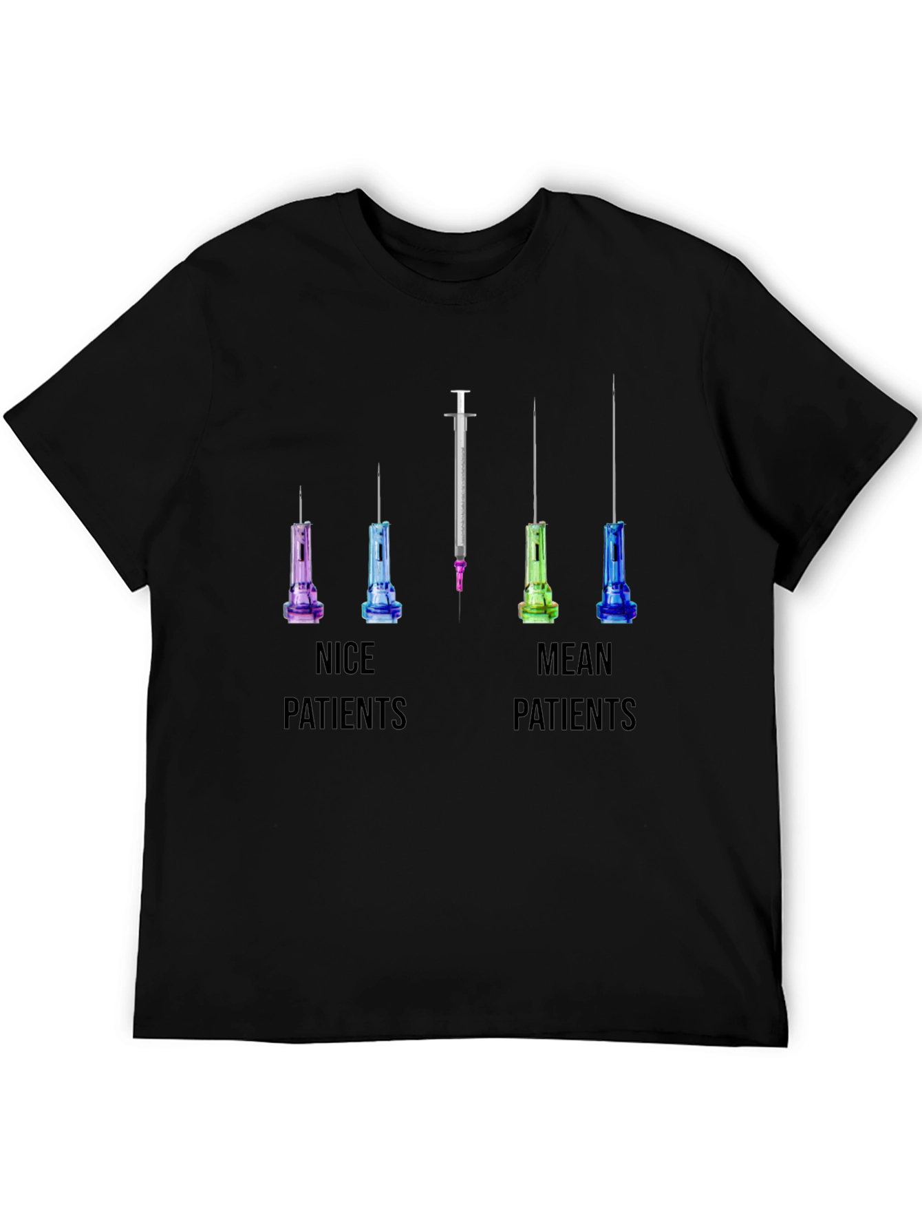 Nice vs Mean Patients T-Shirt: Funny Nurse/Doctor Tee