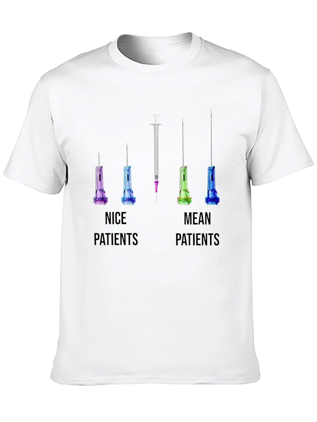 Nice vs Mean Patients T-Shirt: Funny Nurse/Doctor Tee