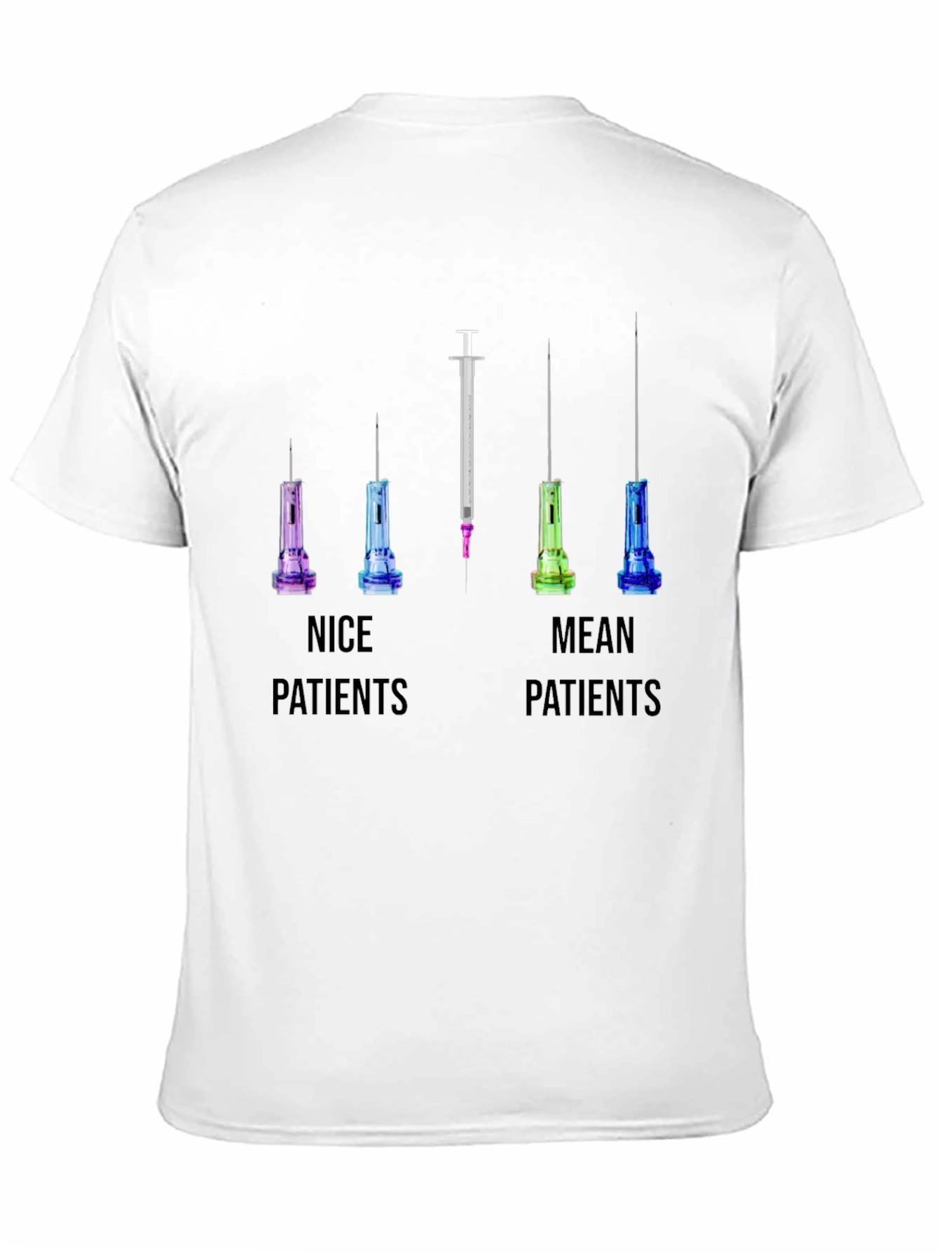 Nice vs Mean Patients T-Shirt: Funny Nurse/Doctor Tee