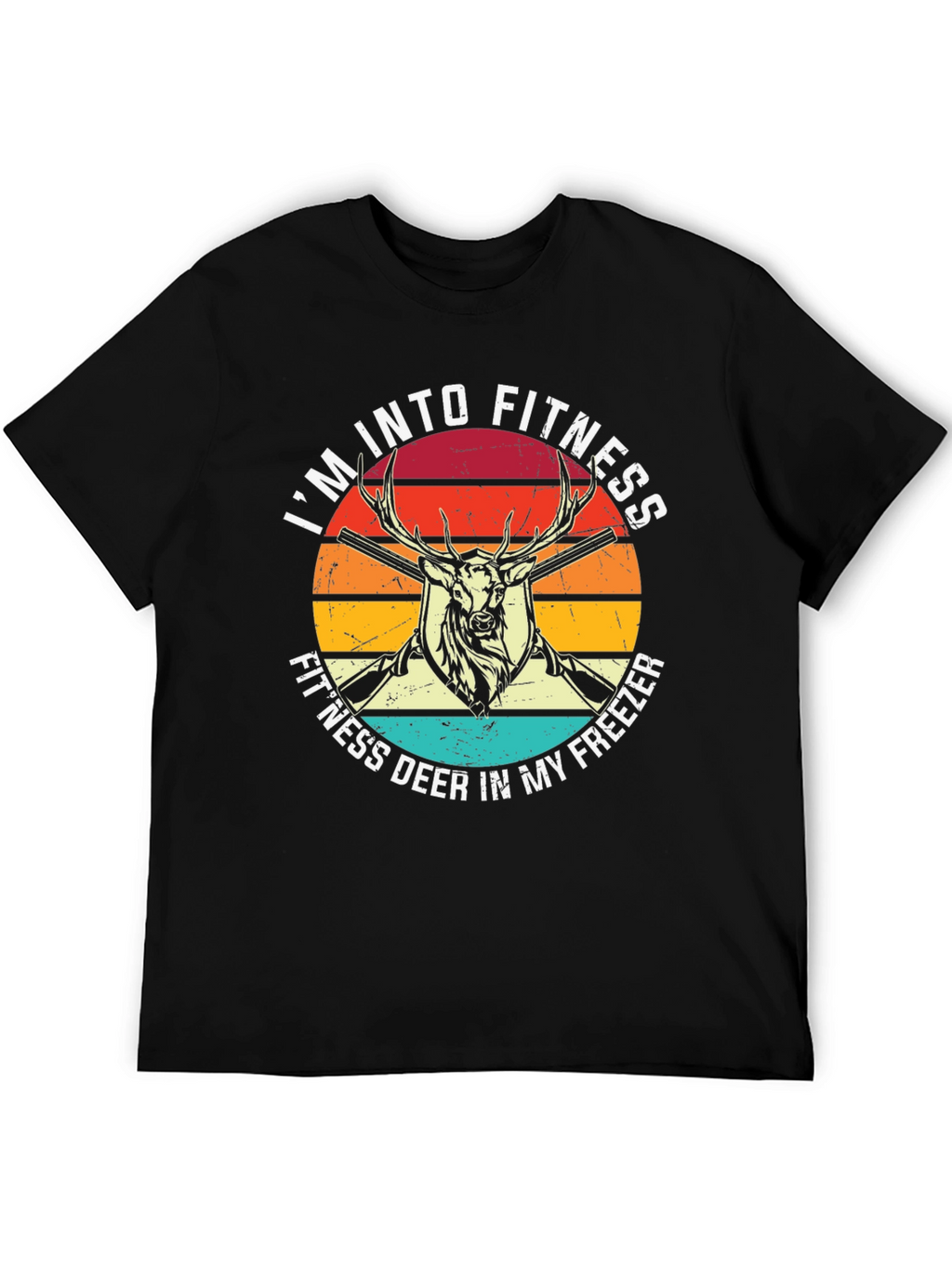 Fitness Deer T-Shirt Hunting Graphic Tee