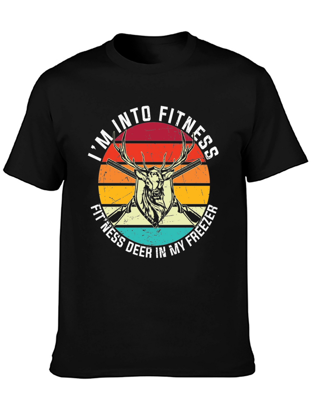 Fitness Deer T-Shirt Hunting Graphic Tee
