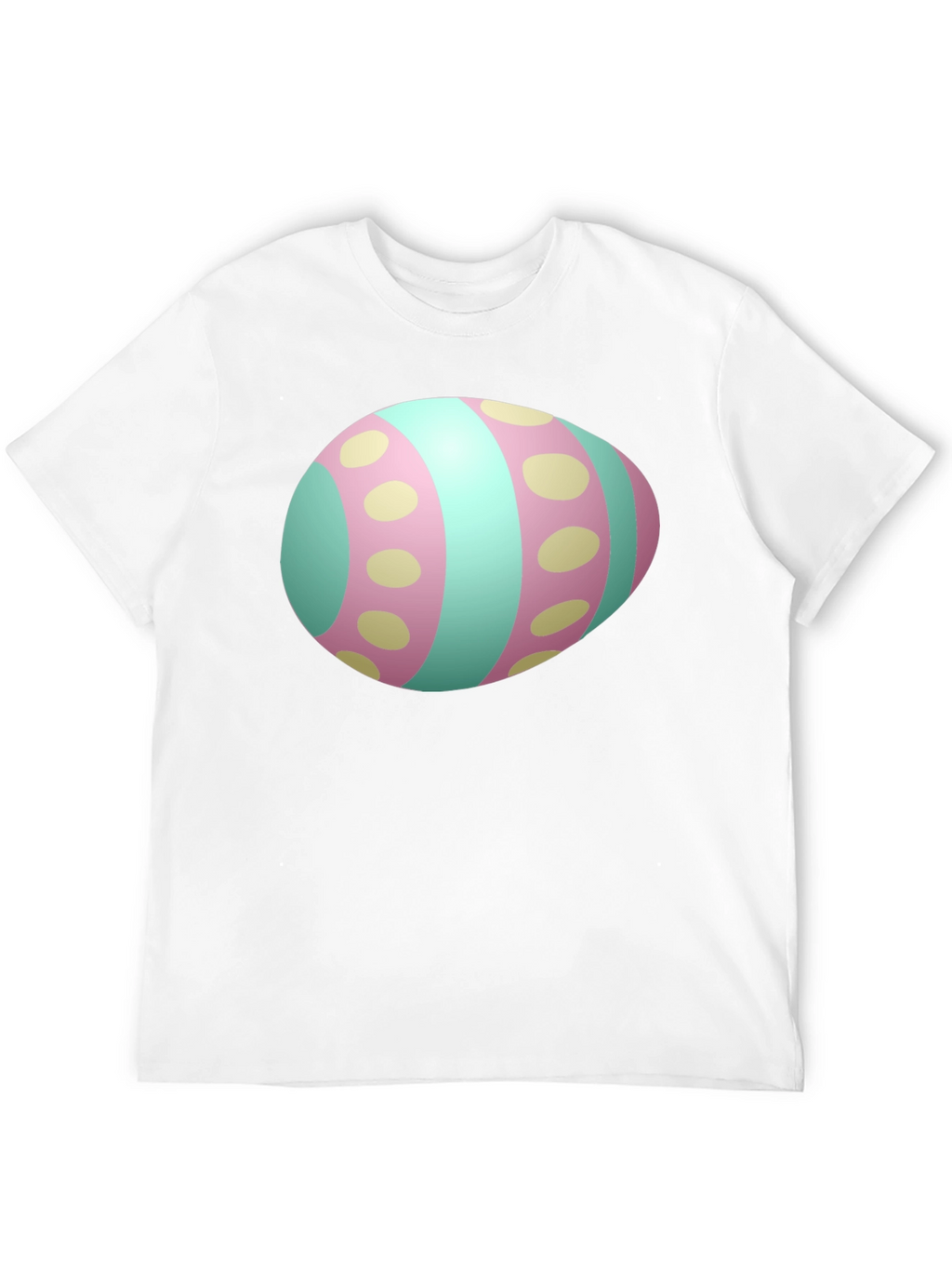 Easter Egg Graphic Mens Black T-Shirt
