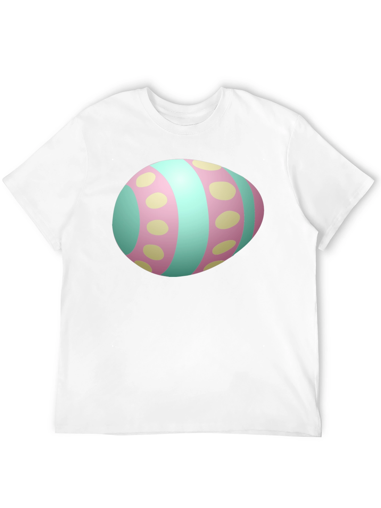 Easter Egg Graphic Mens Black T-Shirt