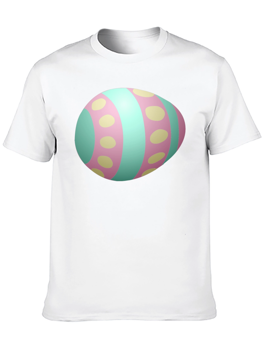 Easter Egg Graphic Mens Black T-Shirt