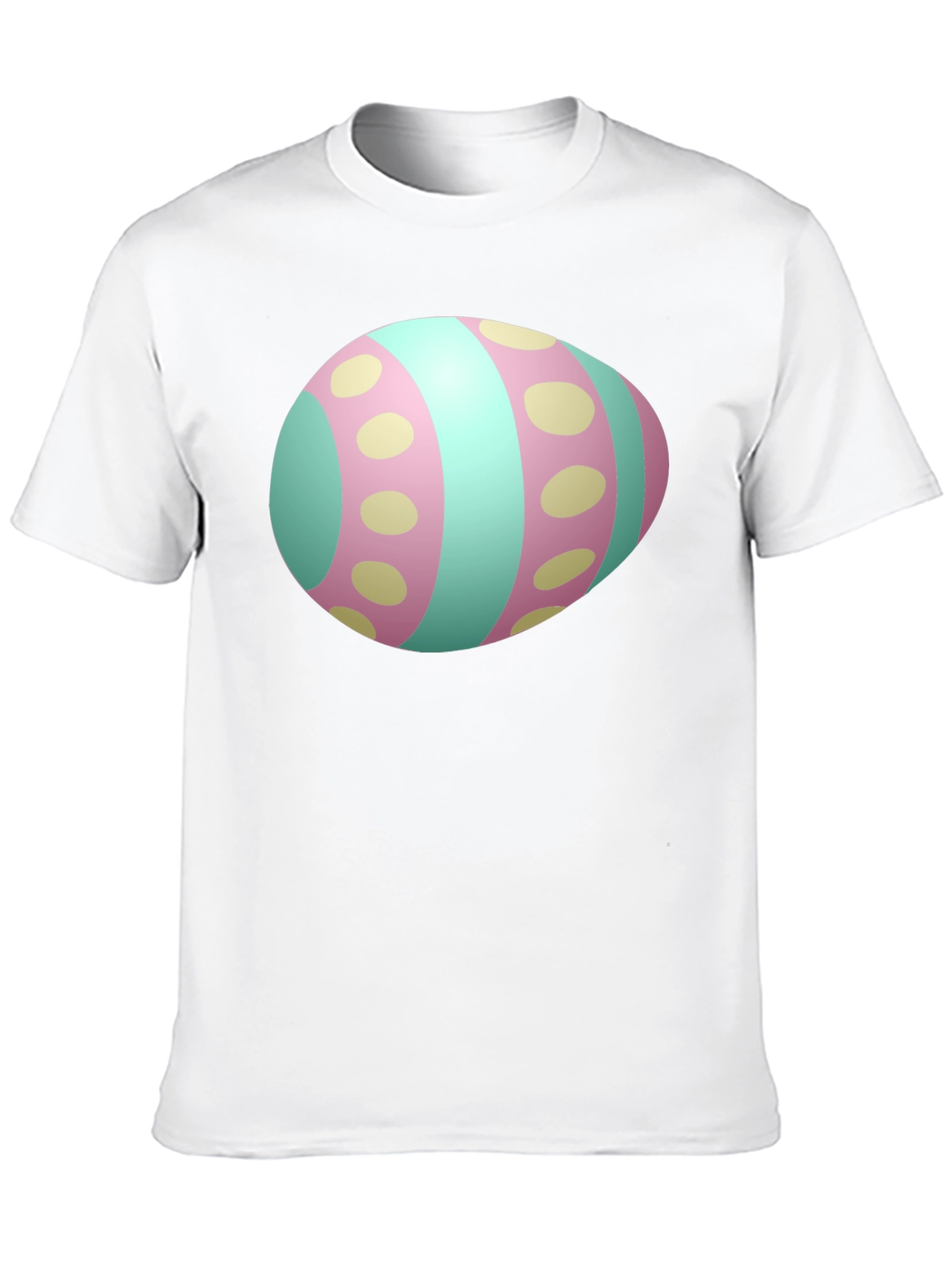 Easter Egg Graphic Mens Black T-Shirt