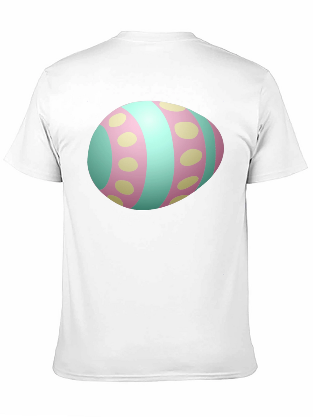 Easter Egg Graphic Mens Black T-Shirt