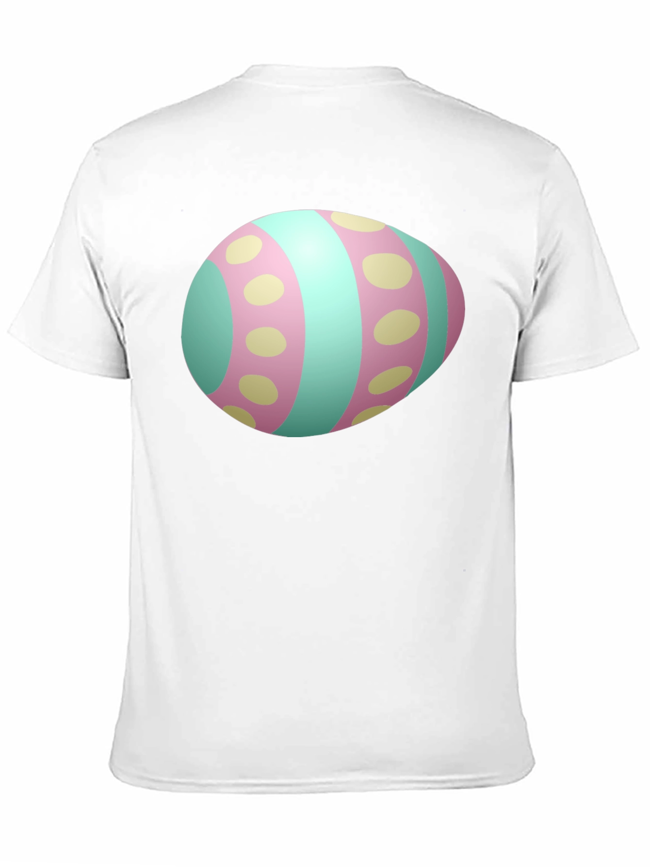 Easter Egg Graphic Mens Black T-Shirt