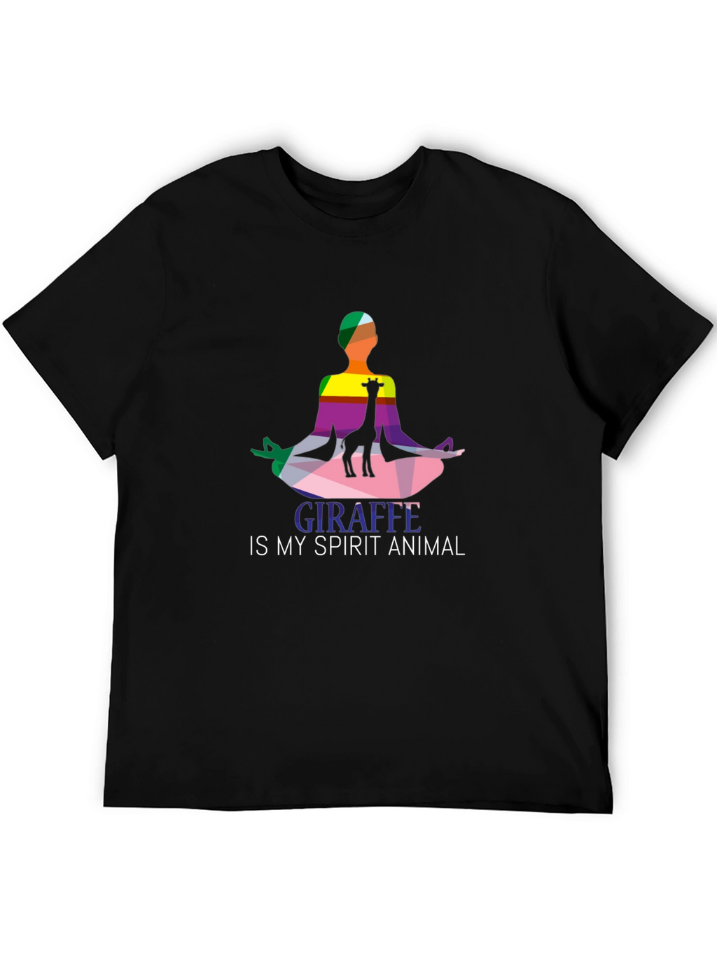 Giraffe Spirit Animal Graphic Tee - Yoga Meditation Shirt