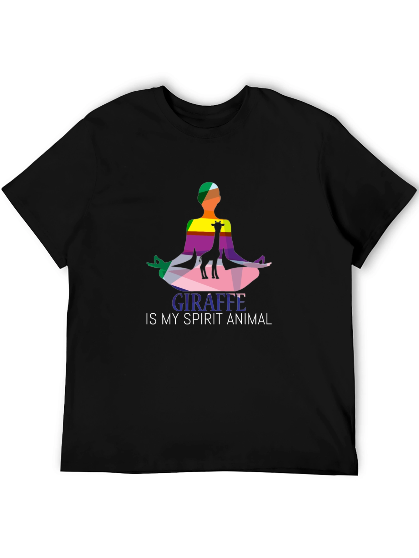 Giraffe Spirit Animal Graphic Tee - Yoga Meditation Shirt