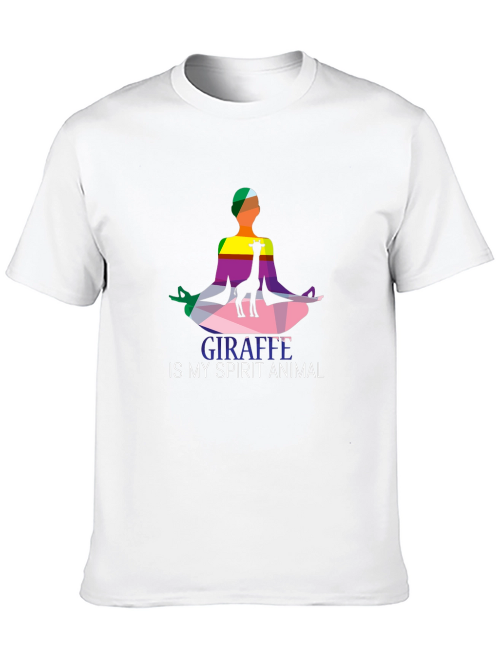 Giraffe Spirit Animal Graphic Tee - Yoga Meditation Shirt