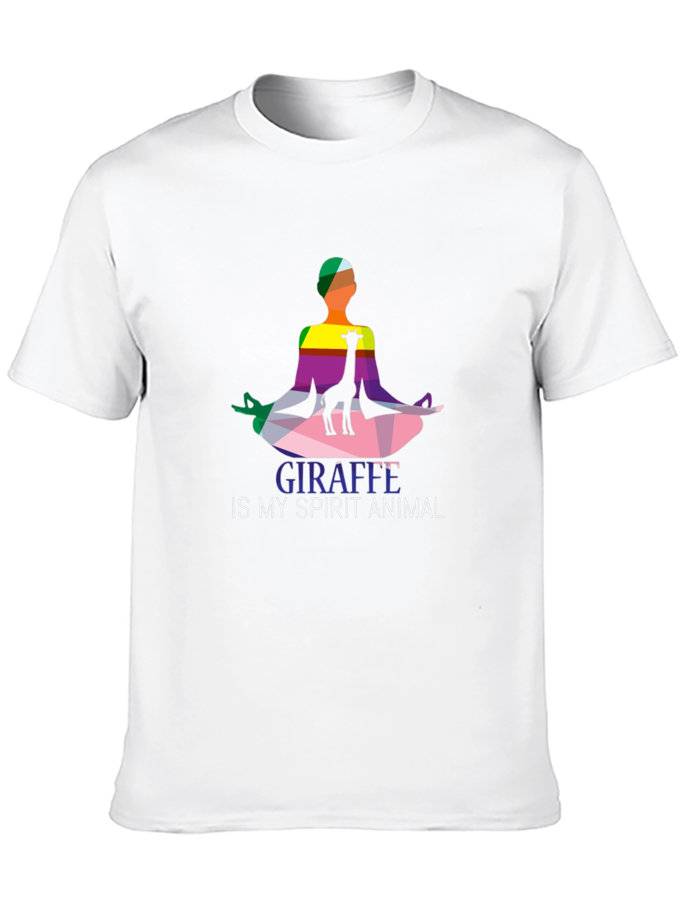 Giraffe Spirit Animal Graphic Tee - Yoga Meditation Shirt