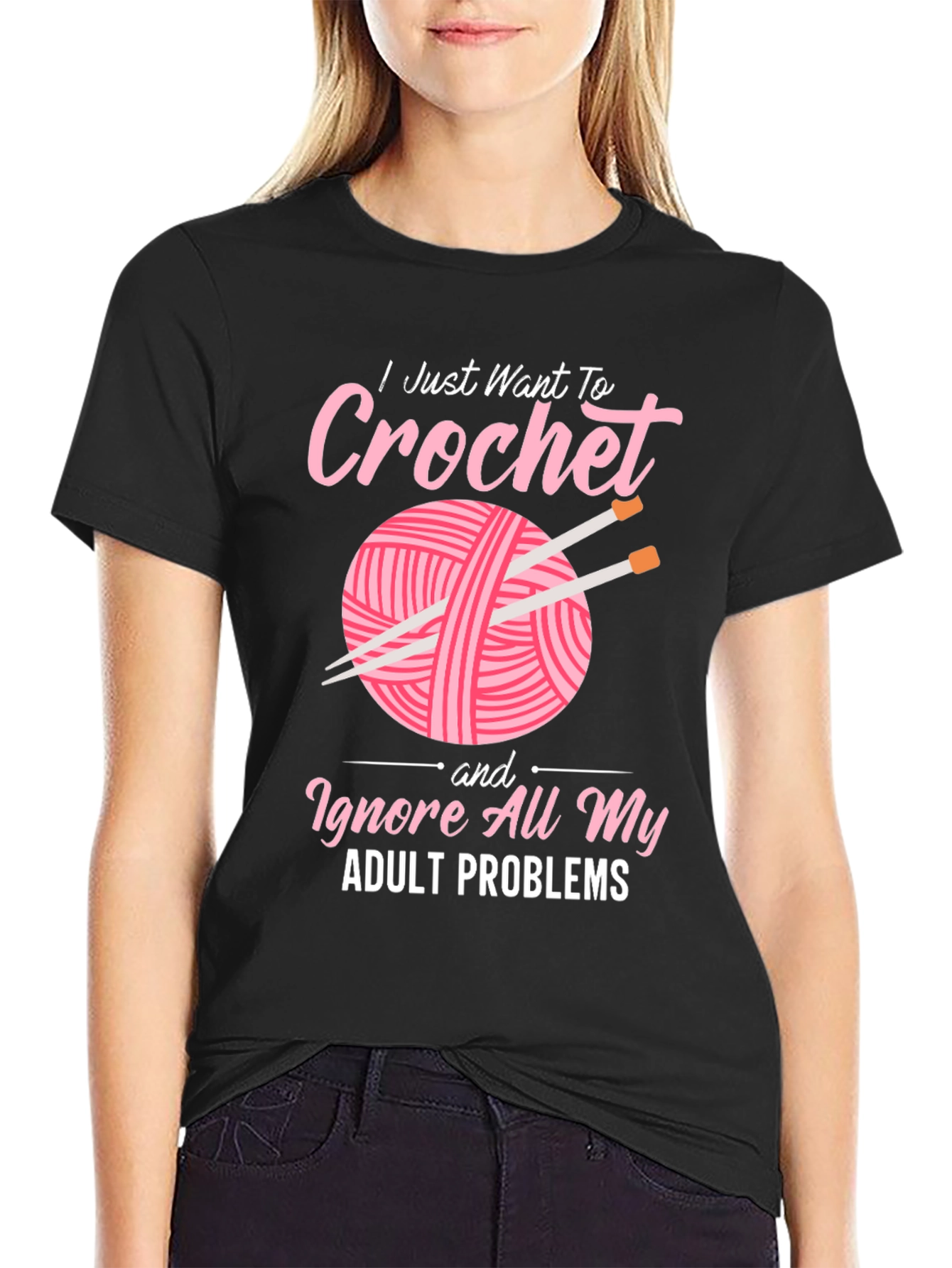 Crochet Lover T-Shirt: Ignore Adult Problems in Style