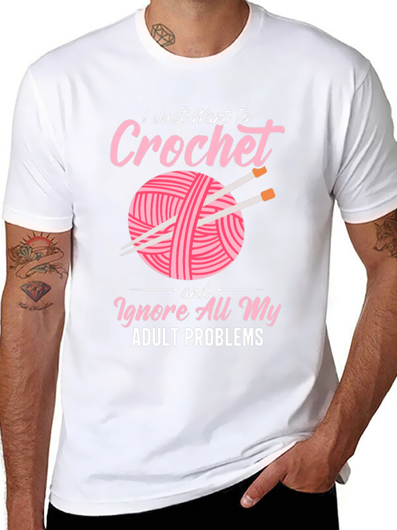 Crochet Lover T-Shirt: Ignore Adult Problems in Style