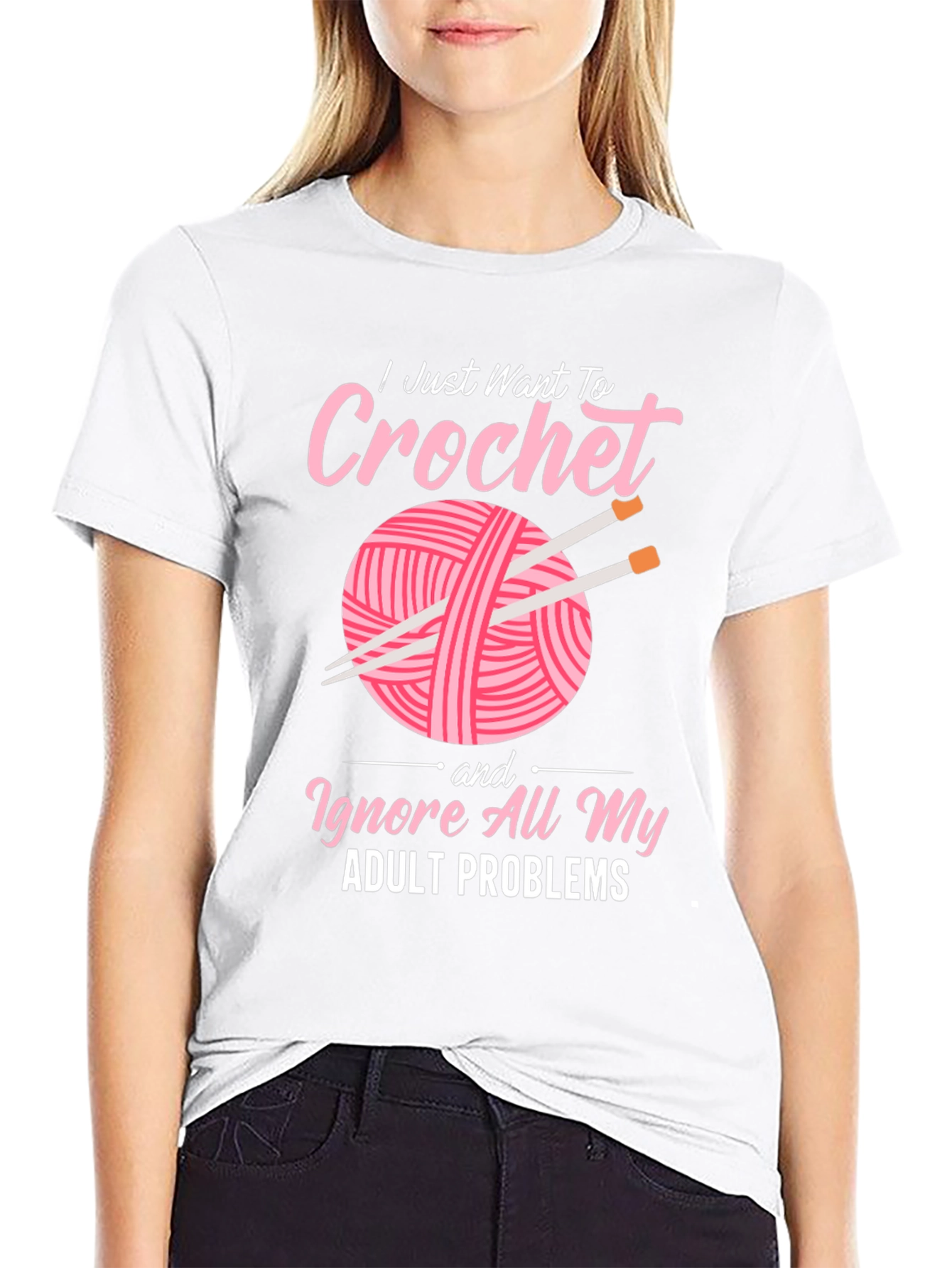 Crochet Lover T-Shirt: Ignore Adult Problems in Style