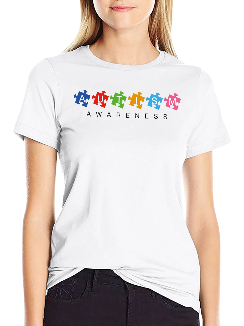 Autism Awareness T-Shirt - Puzzle Piece Design
