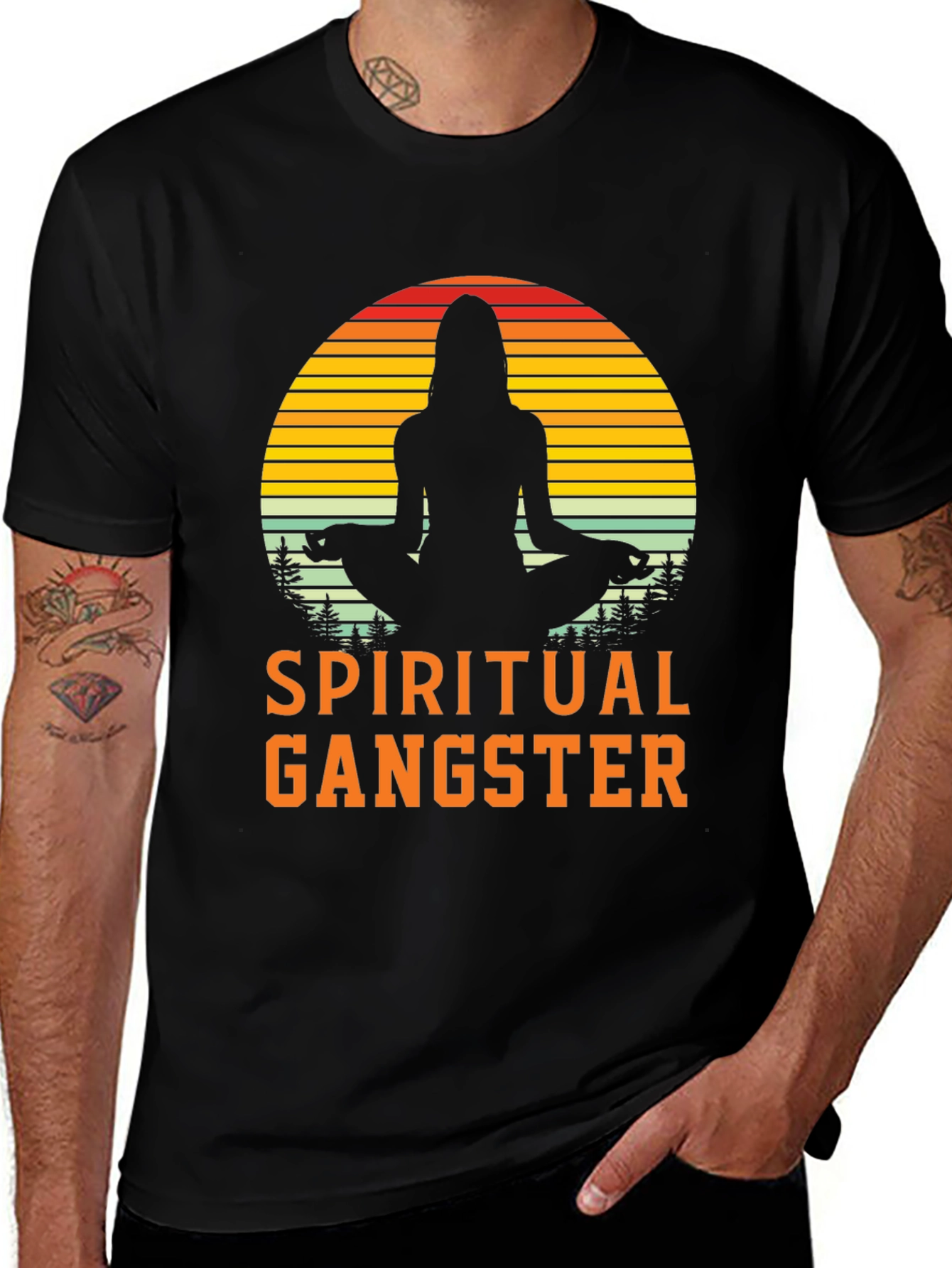 Spiritual Gangster T-Shirt - Meditation Graphic Tee