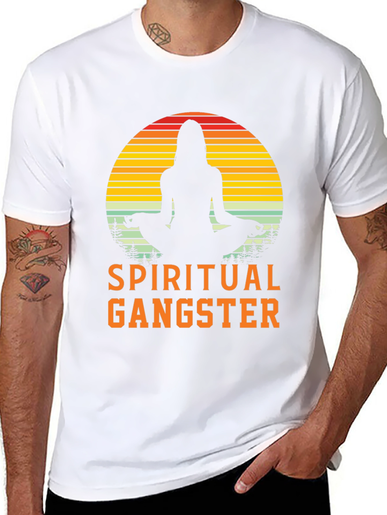 Spiritual Gangster T-Shirt - Meditation Graphic Tee