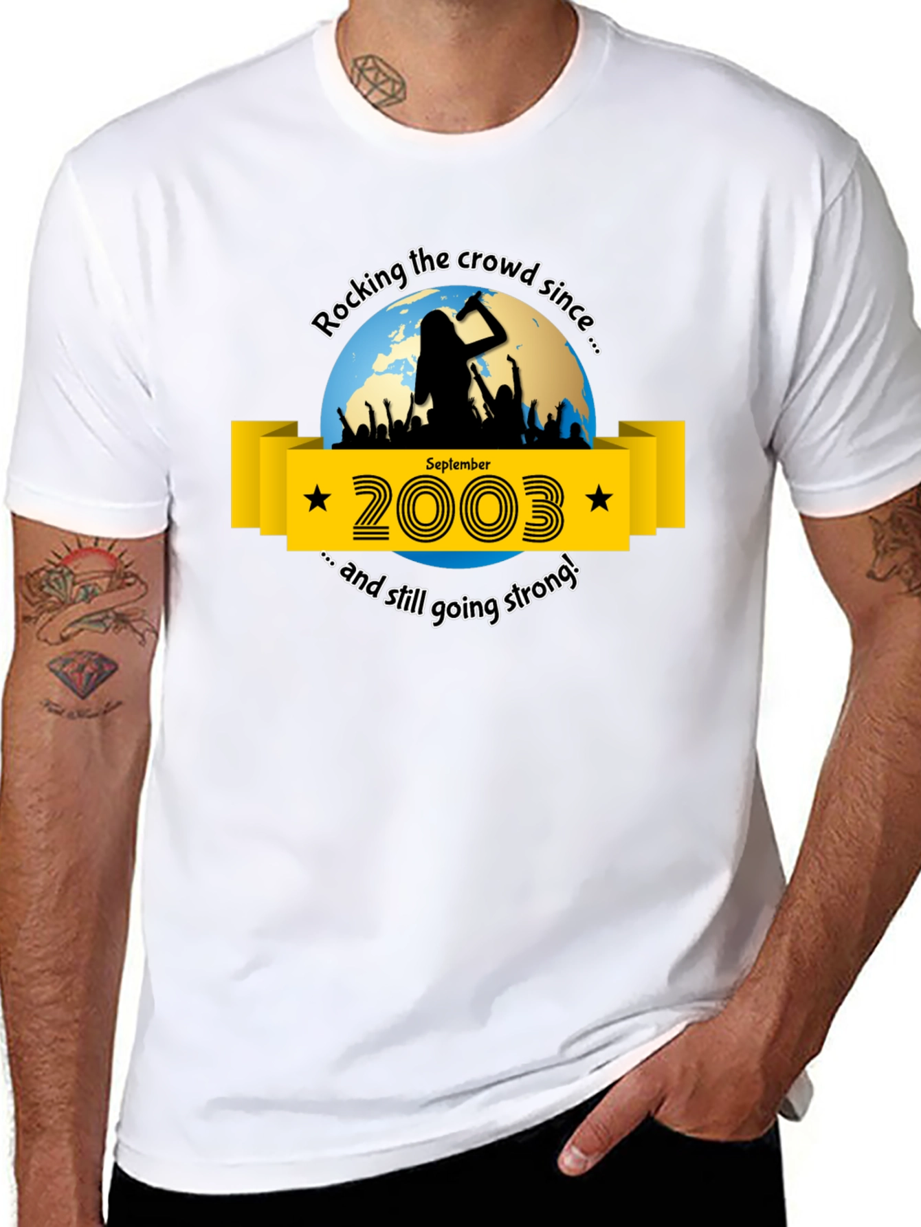 Rocking Since 2003 T-Shirt: Concert Lover Tee
