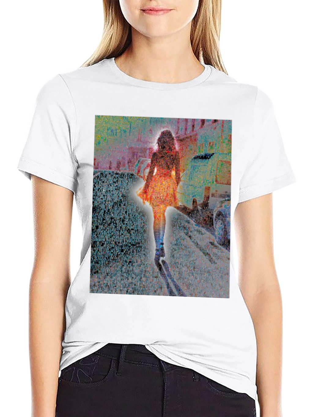 Abstract Cityscape Graphic Tee