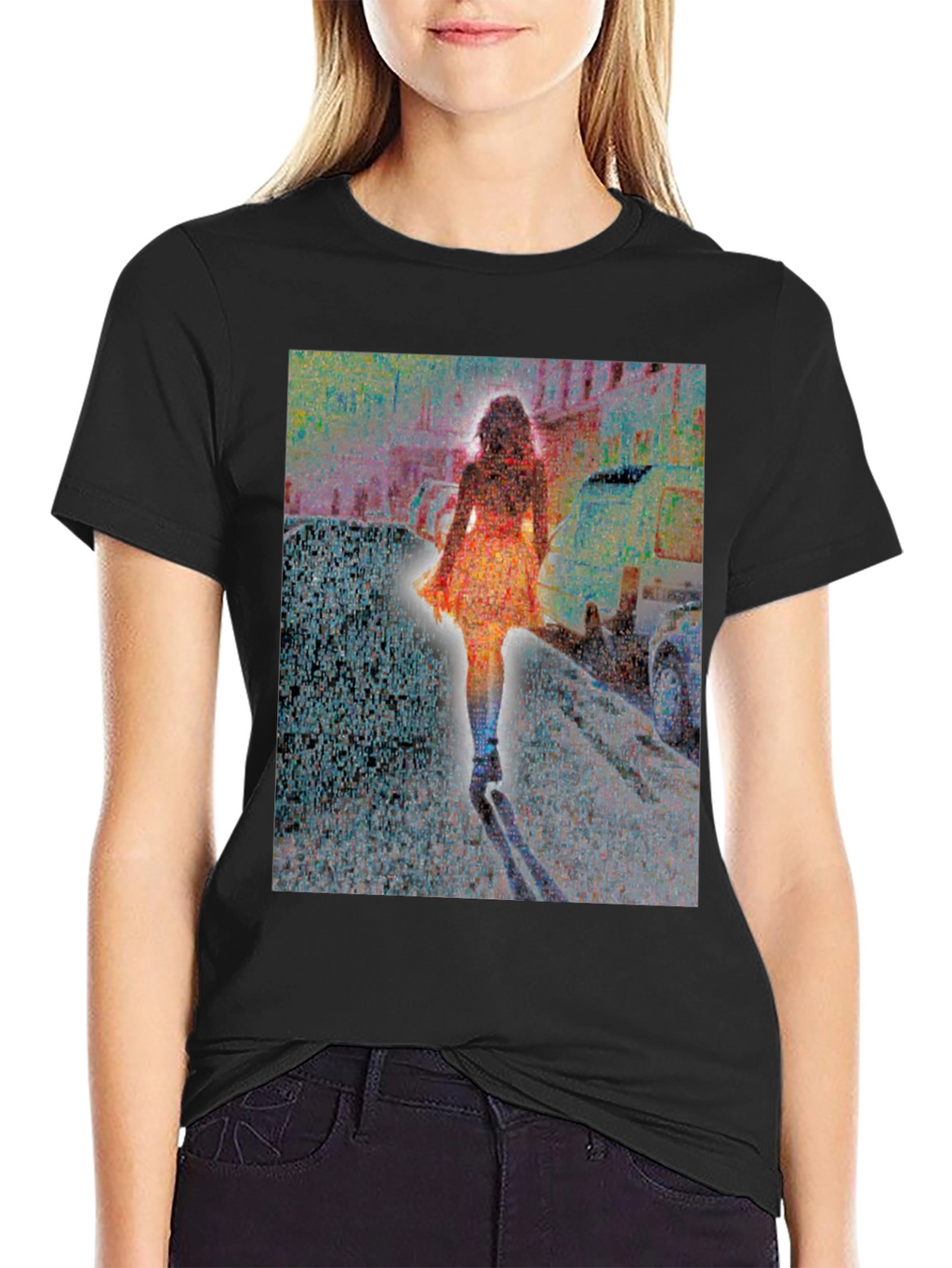 Abstract Cityscape Graphic Tee