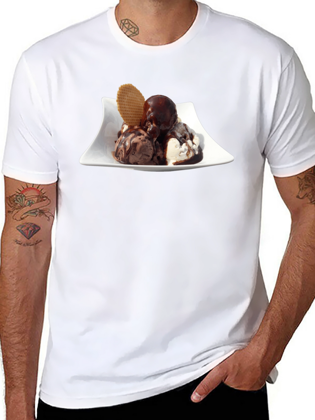 Ice Cream Sundae Graphic Tee - Sweet Tooth T-Shirt