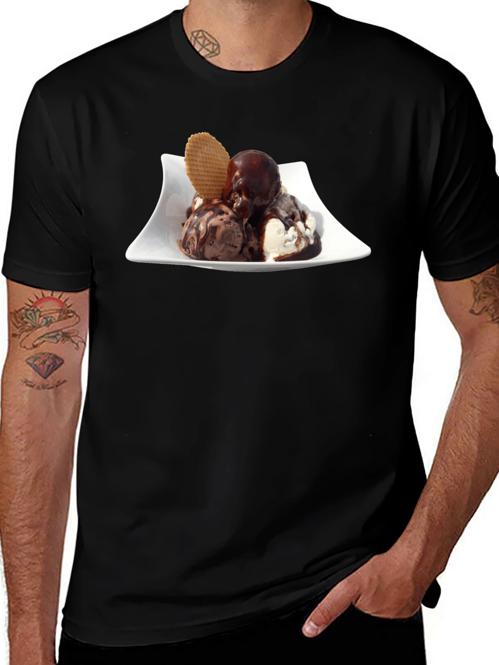 Ice Cream Sundae Graphic Tee - Sweet Tooth T-Shirt