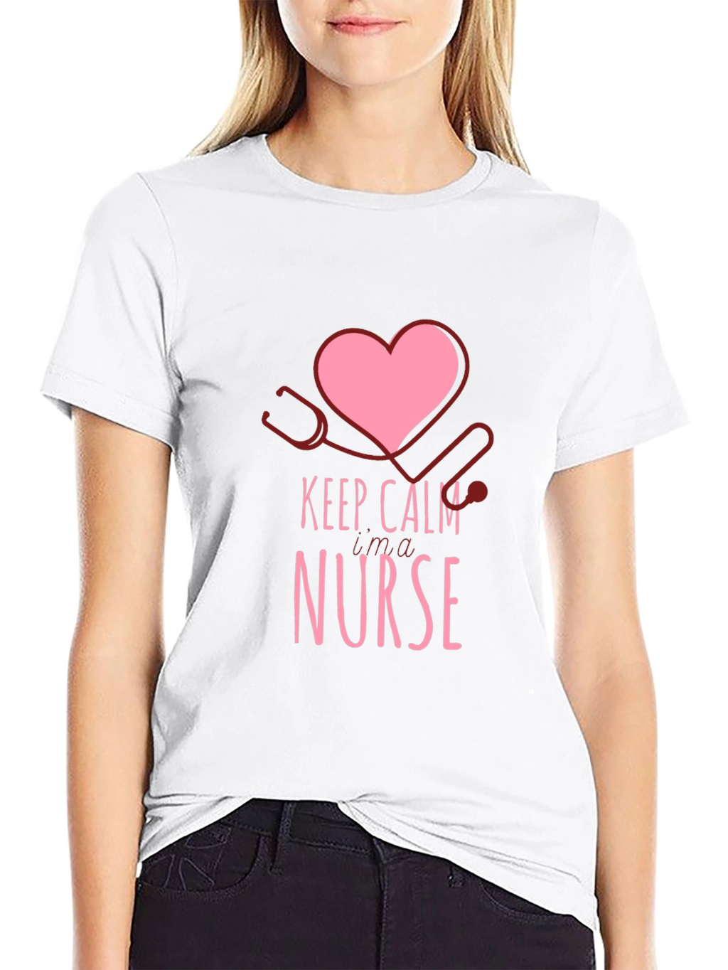 Keep Calm Im a Nurse Graphic T-Shirt