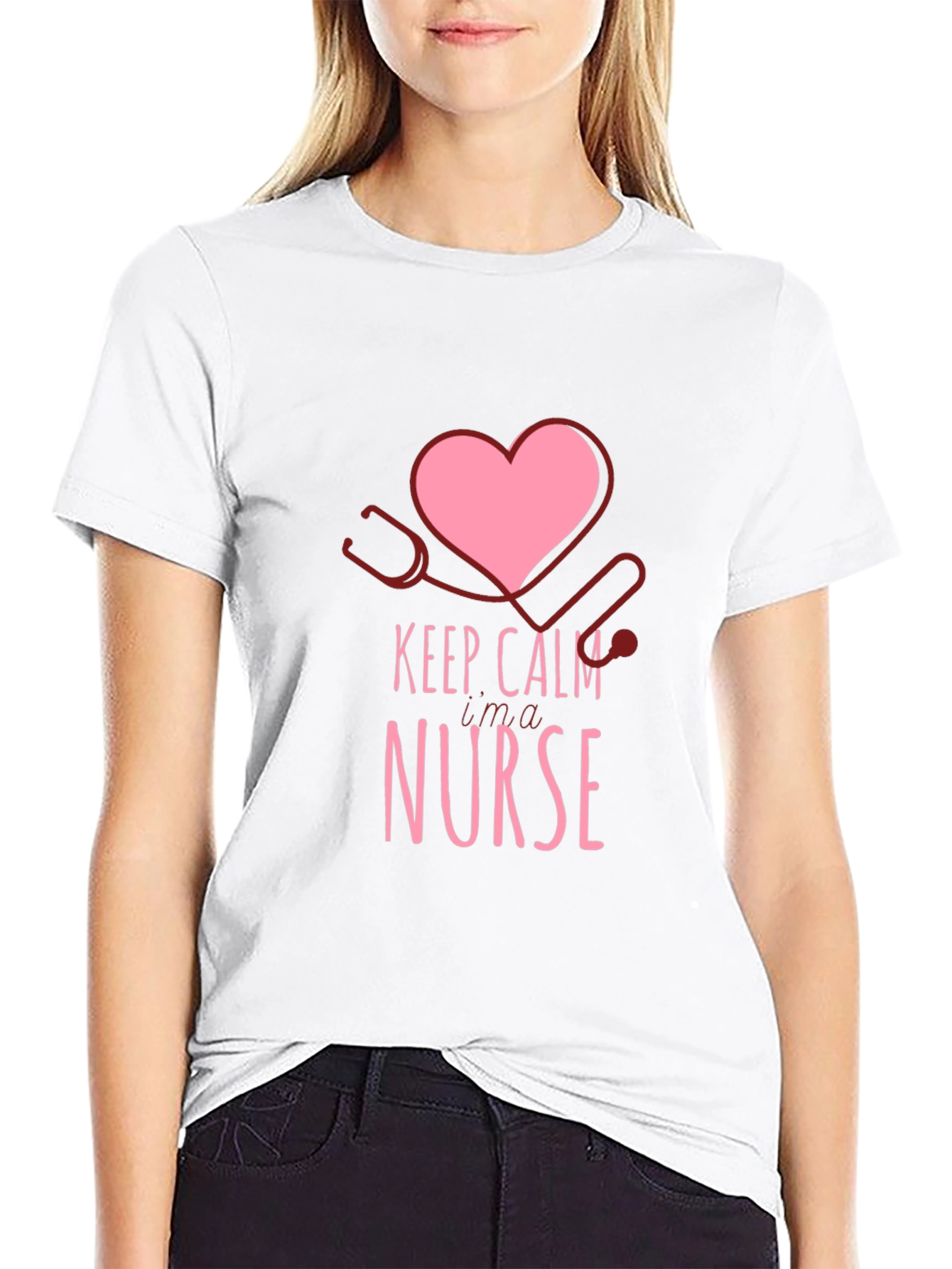 Keep Calm Im a Nurse Graphic T-Shirt
