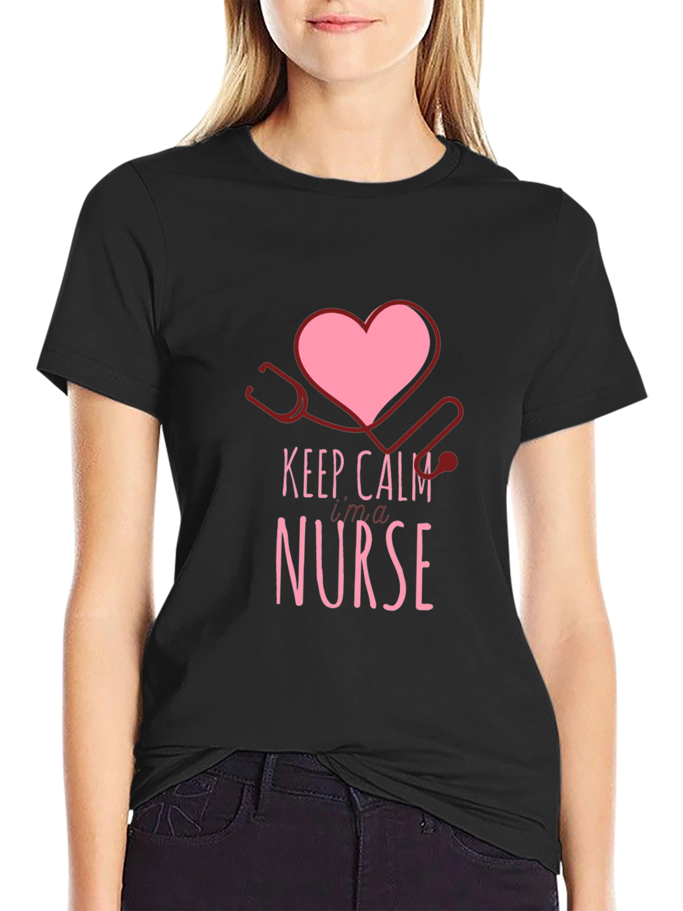 Keep Calm Im a Nurse Graphic T-Shirt