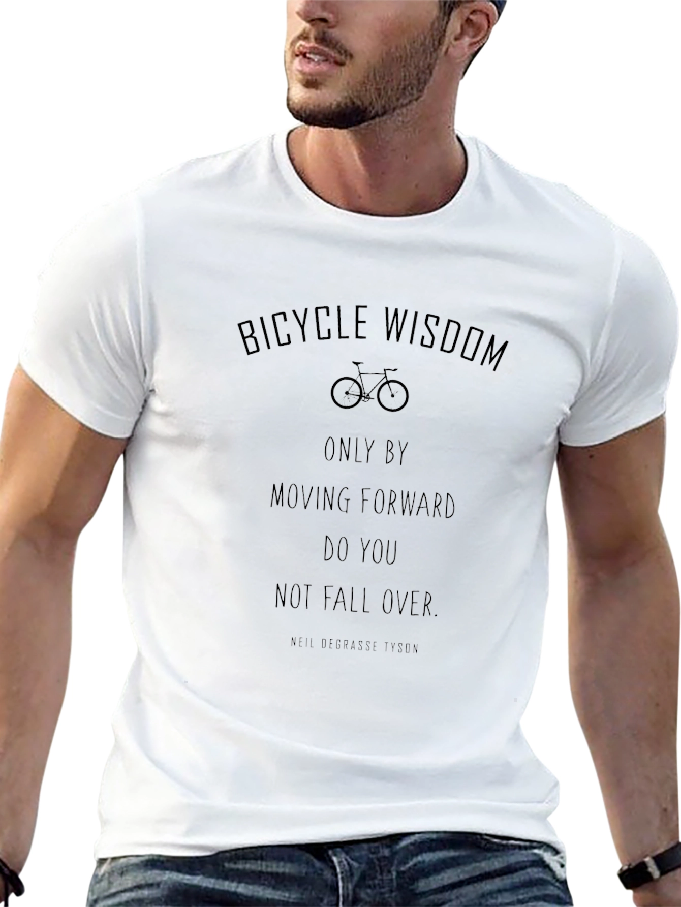 Bicycle Wisdom Graphic Tee - Inspiring Cyclist T-Shirt
