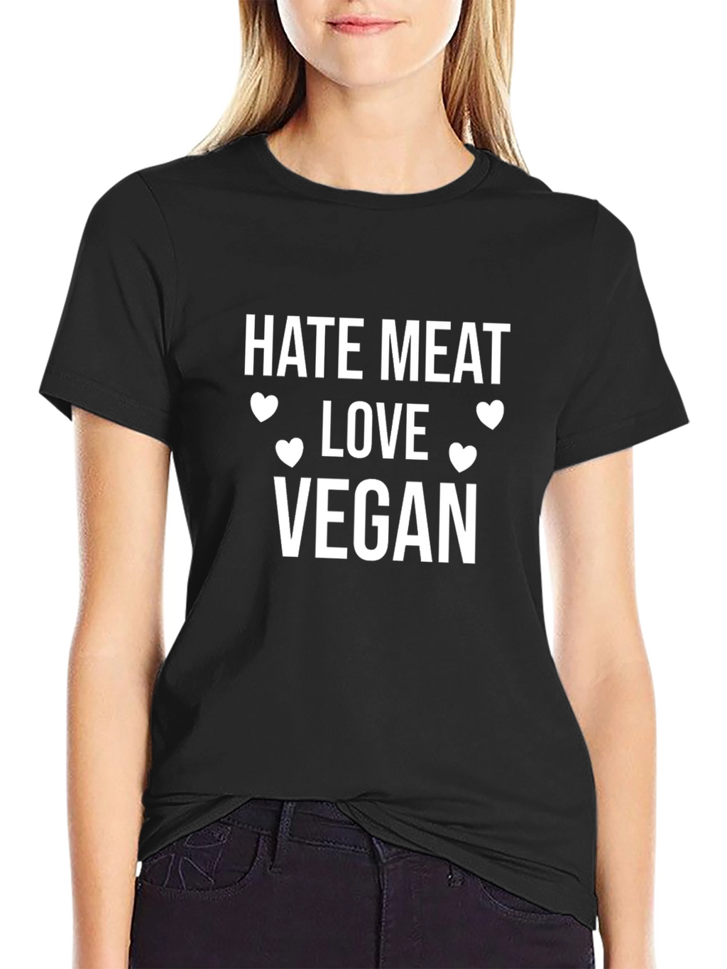 Hate Meat Love Vegan Graphic Tee