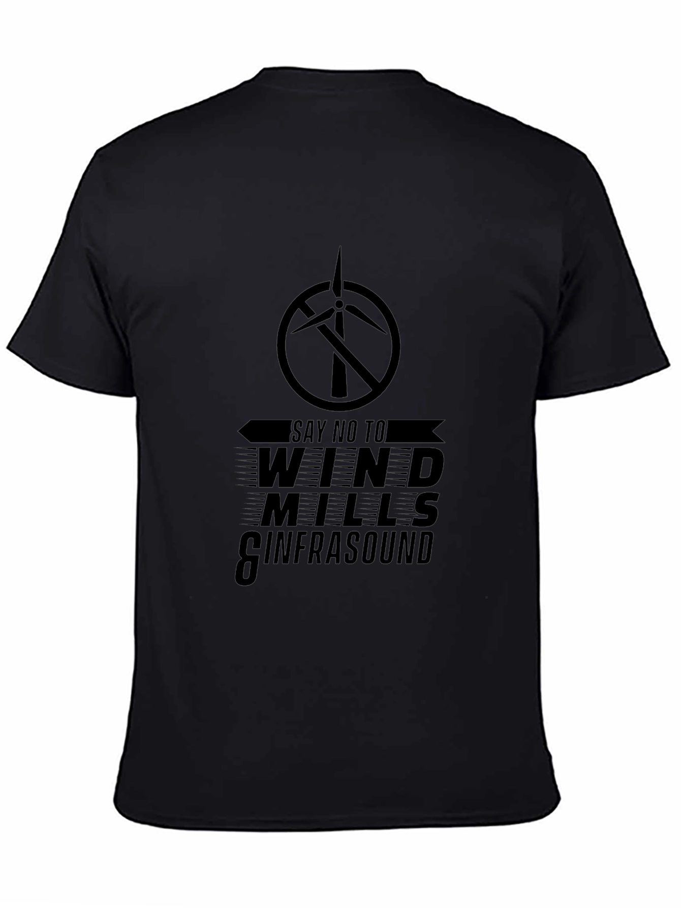 Anti-Wind Turbine Graphic Tee - Say No to Wind Mills & Infrasound