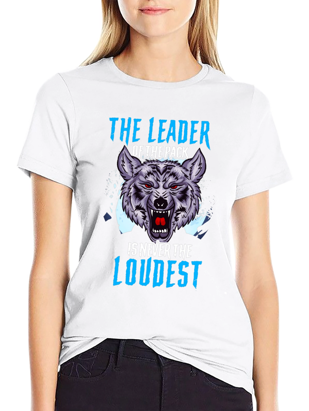 The Leader Wolf Graphic T-Shirt - Black