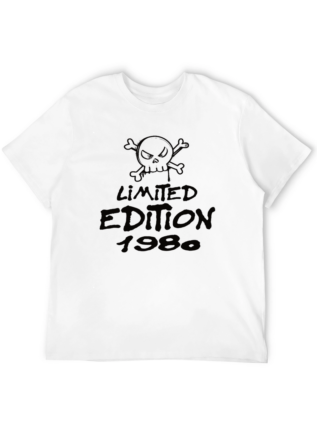 Limited Edition 1980 Skull Graphic T-Shirt