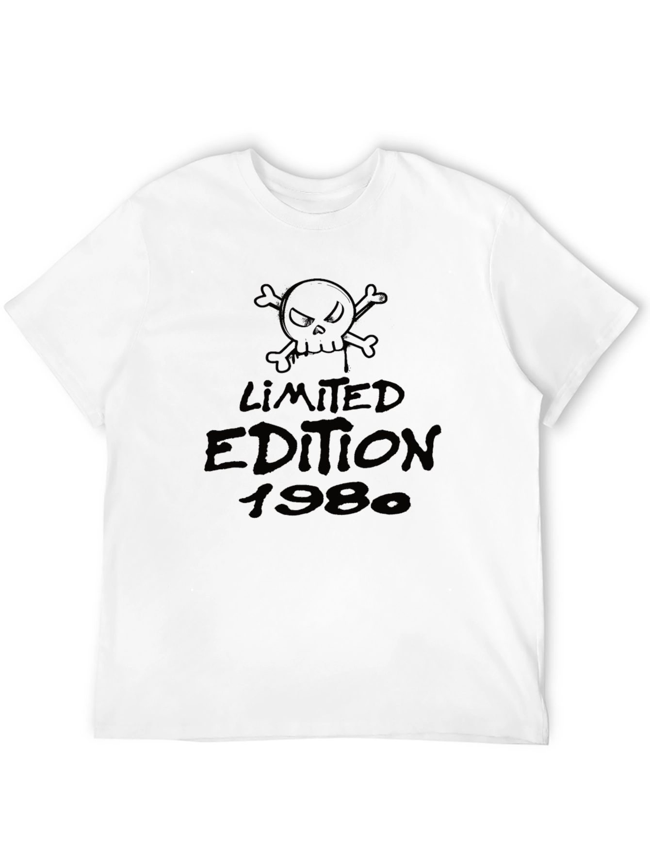 Limited Edition 1980 Skull Graphic T-Shirt