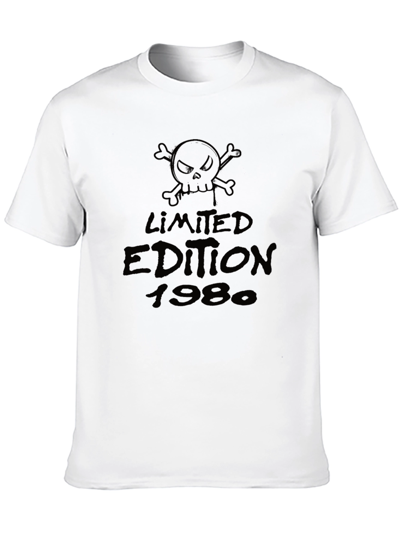 Limited Edition 1980 Skull Graphic T-Shirt