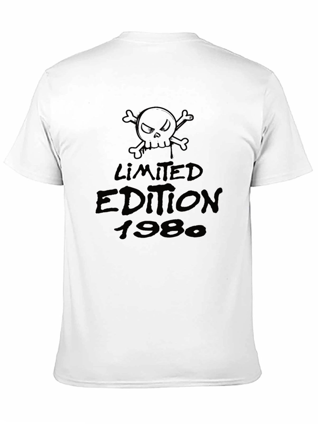 Limited Edition 1980 Skull Graphic T-Shirt