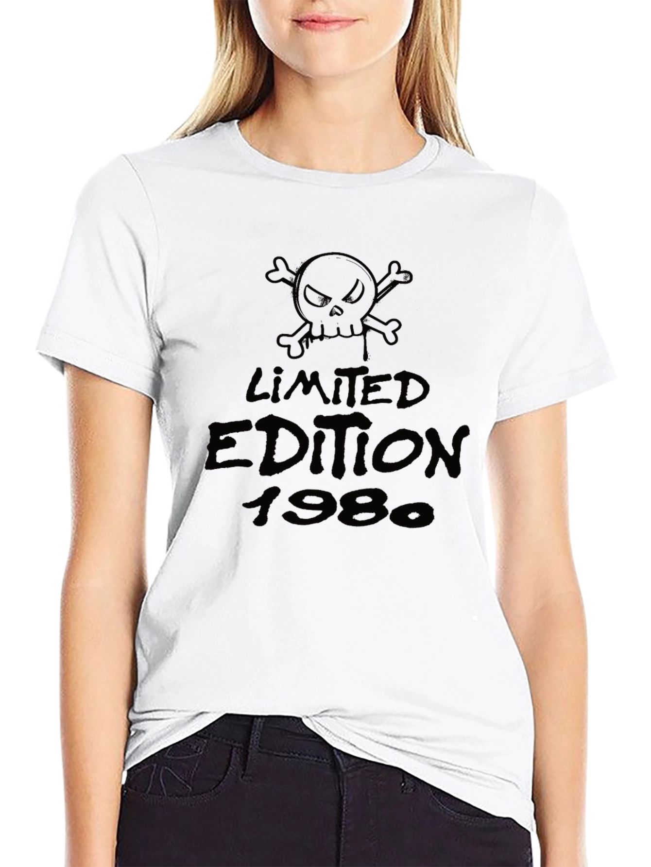 Limited Edition 1980 Skull Graphic T-Shirt