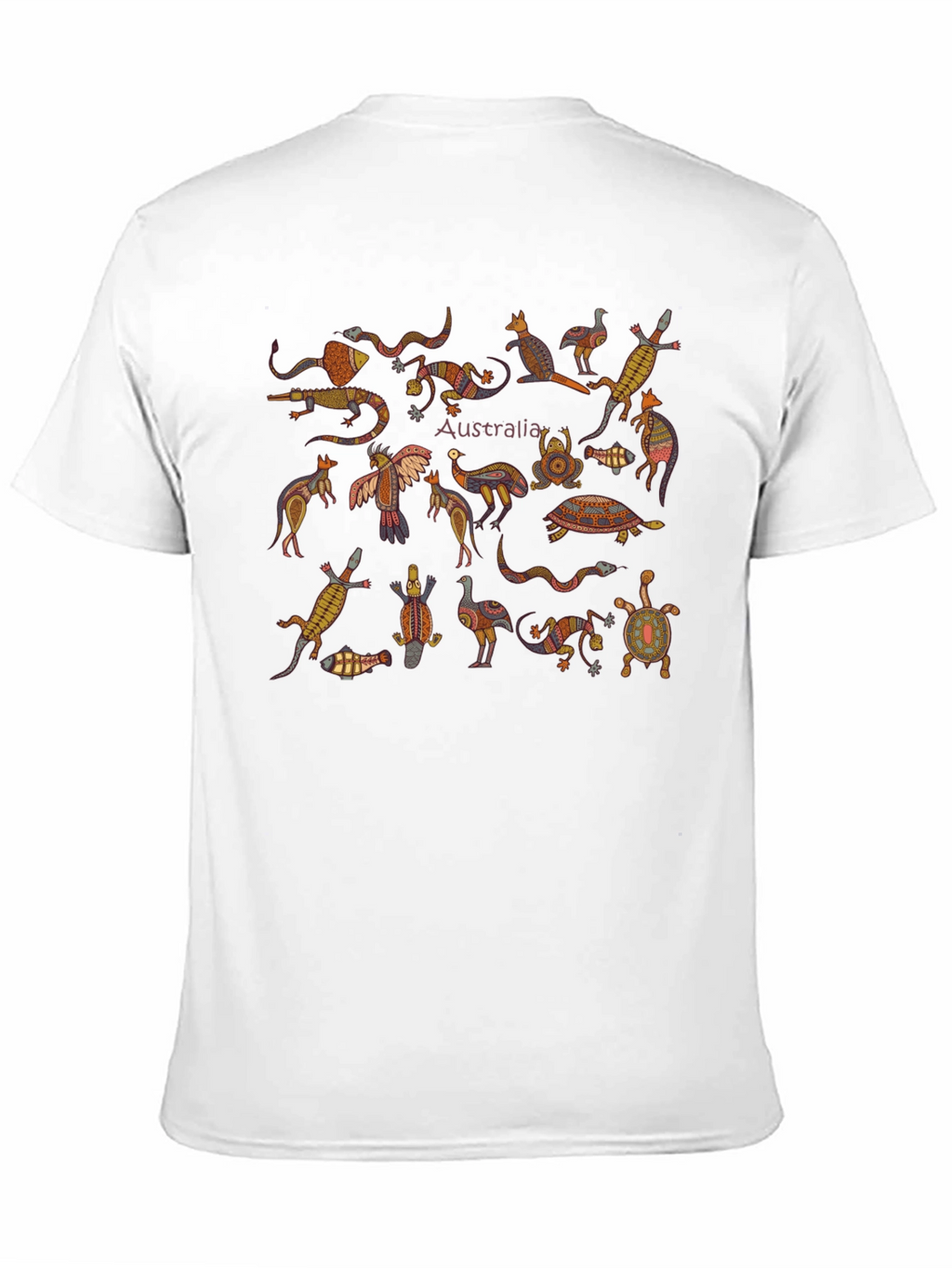 Australia Animals Graphic Tee - Black