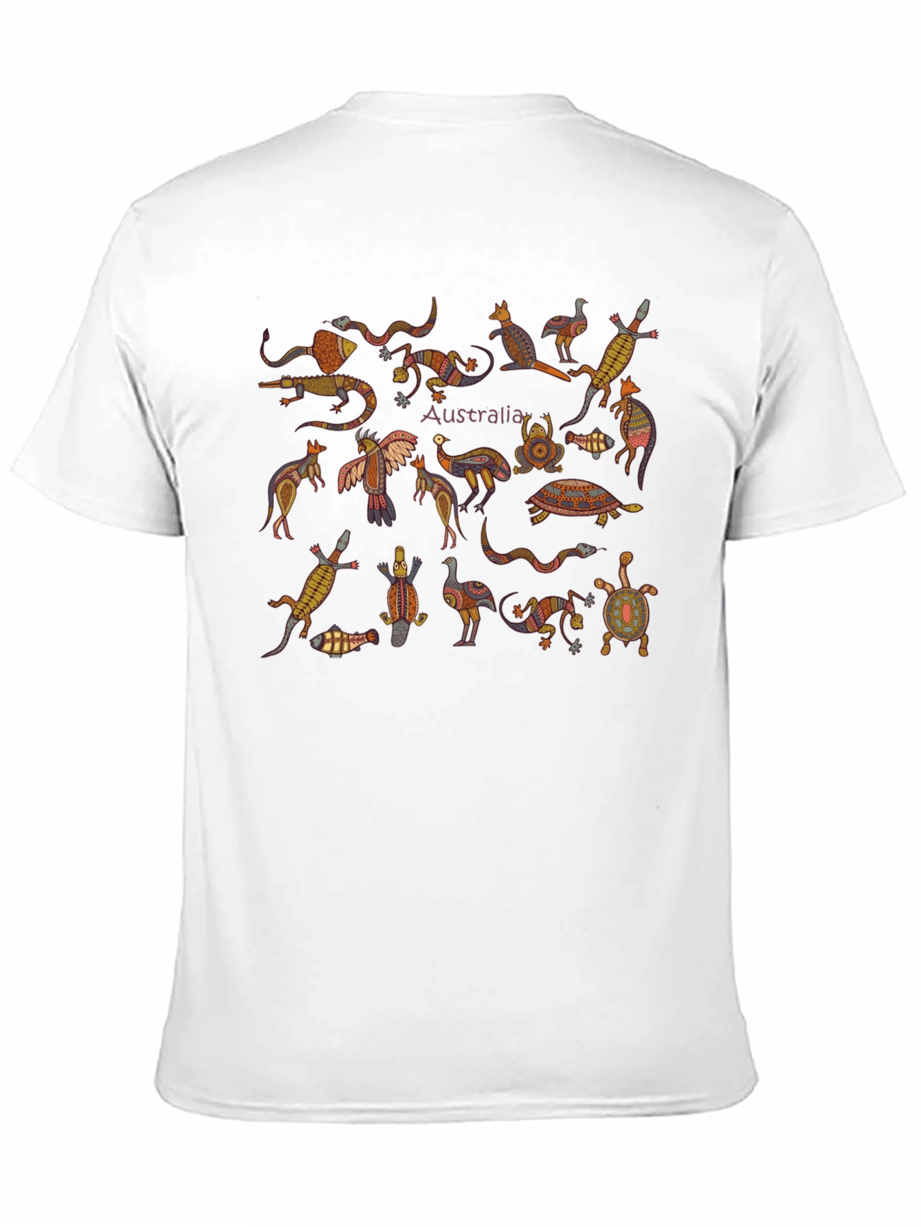Australia Animals Graphic Tee - Black
