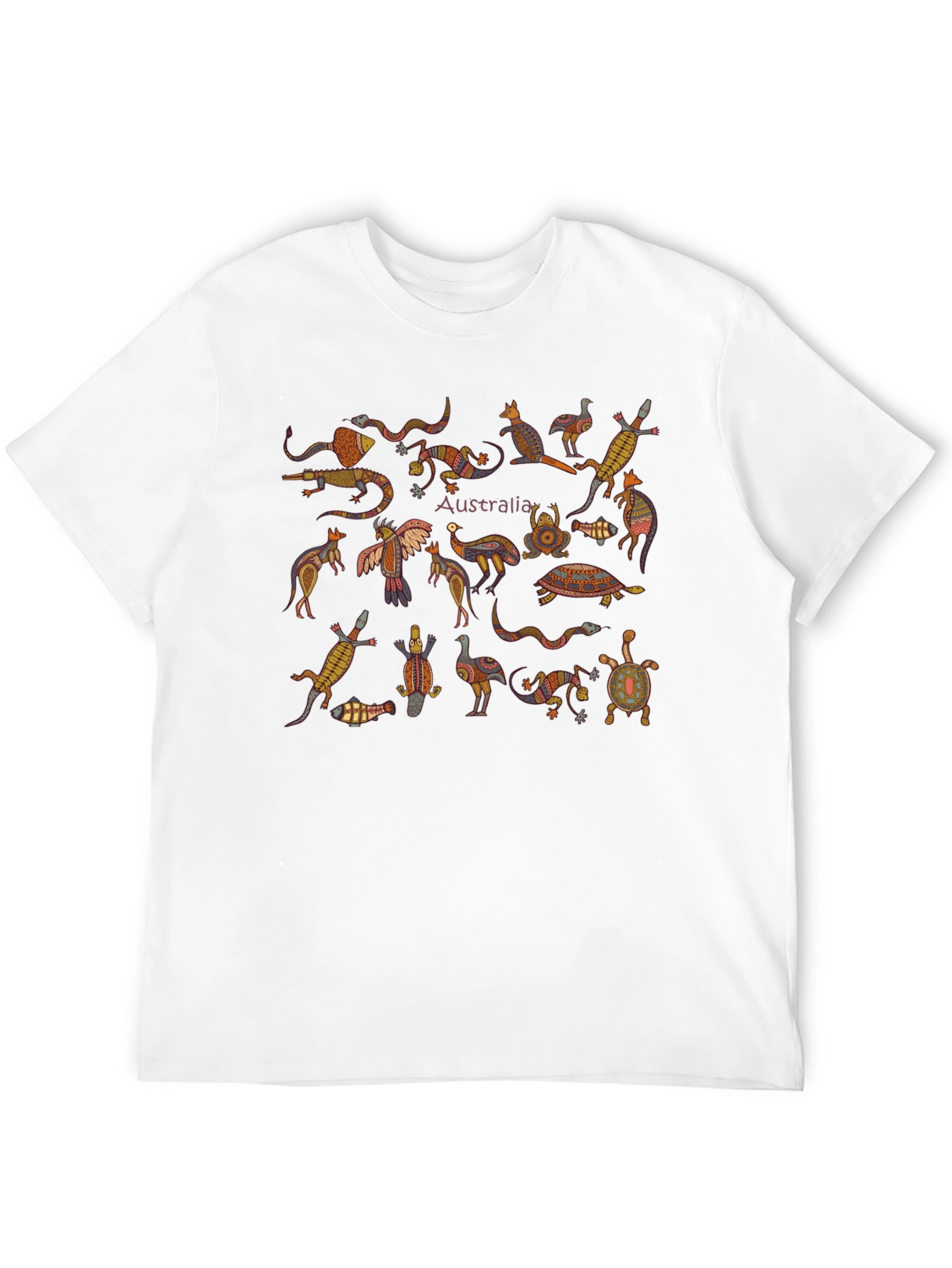Australia Animals Graphic Tee - Black