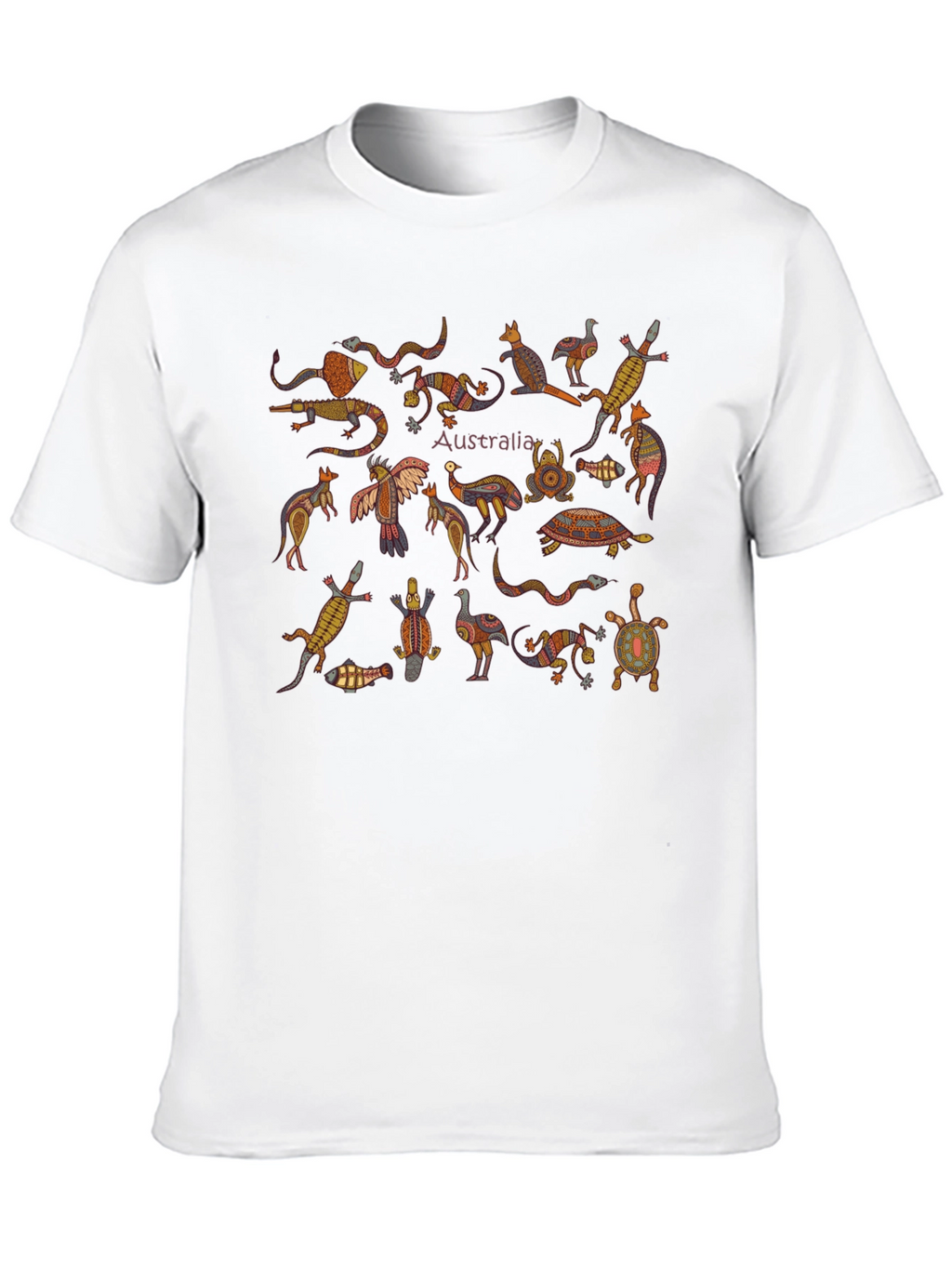 Australia Animals Graphic Tee - Black