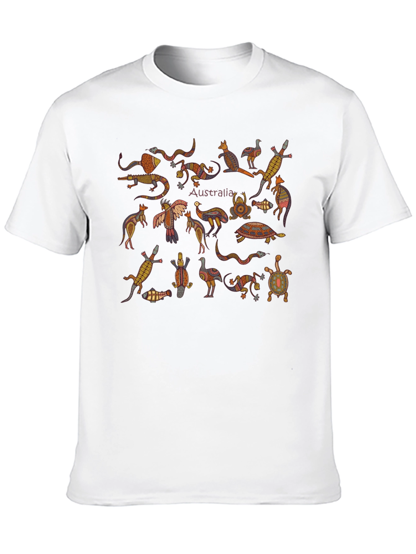 Australia Animals Graphic Tee - Black