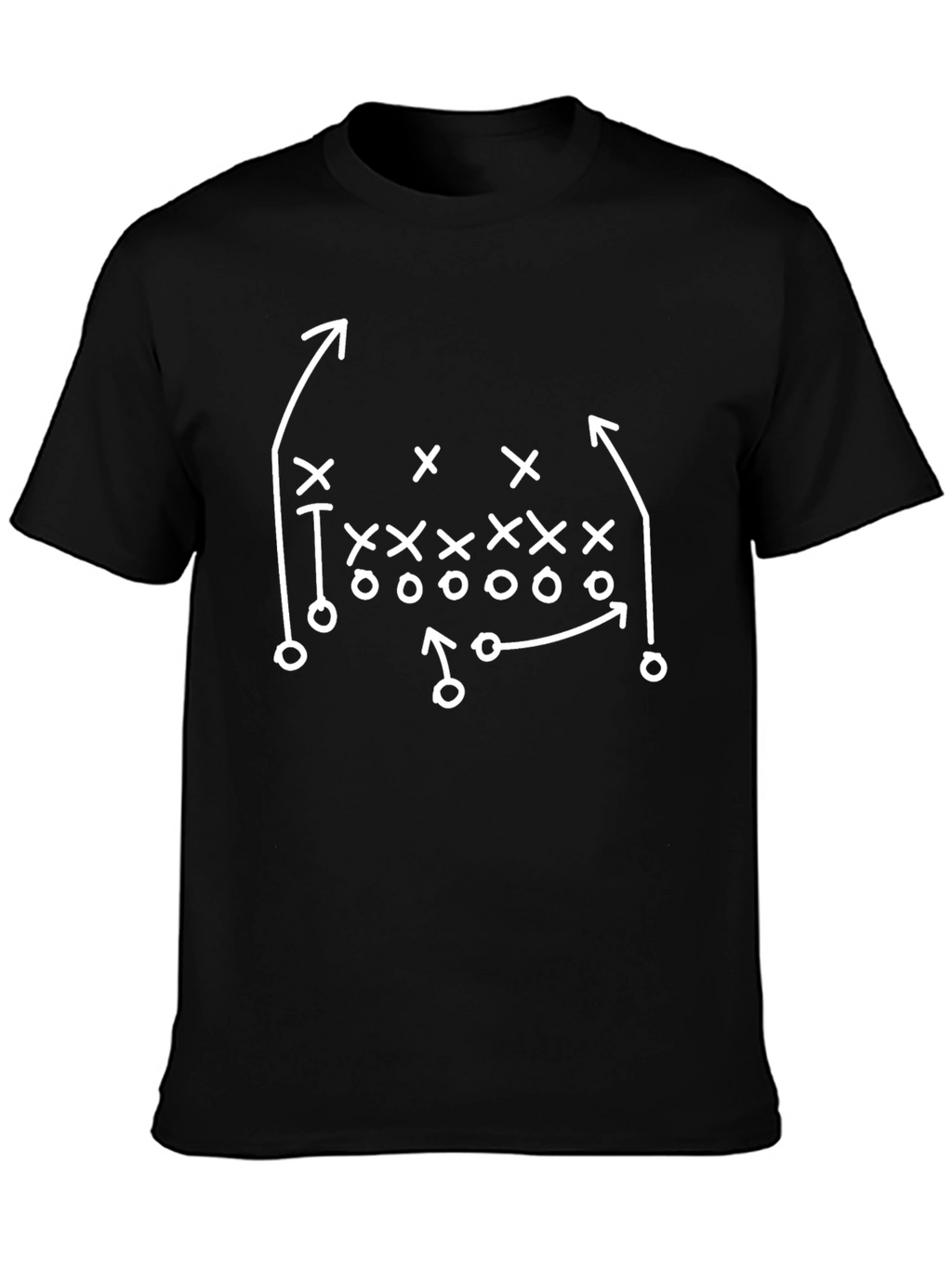 Football Play Diagram Tee - Offensive Strategy