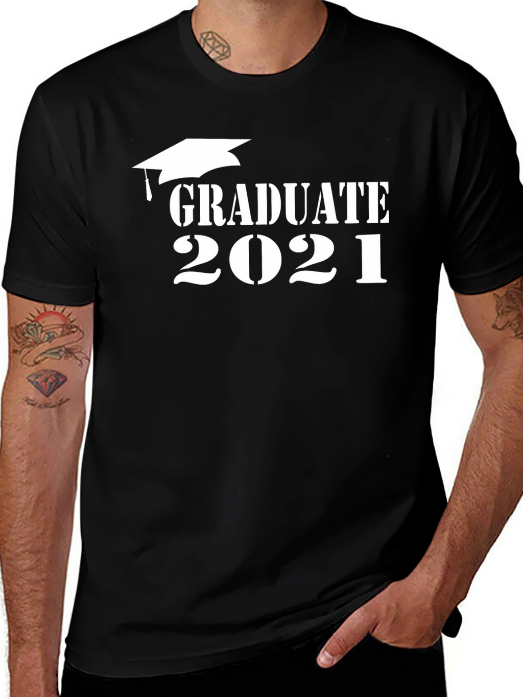 Graduate 2021 T-Shirt - Black
