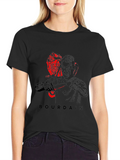 Bourdain Graphic Tee - Black Cotton T-Shirt